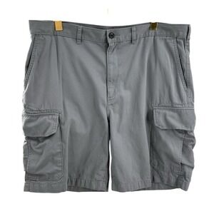 Lands'‎ End Men's Shorts 40 Gray Traditional Fit Casual Chino 10" Inseam Summer